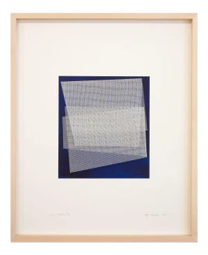 Tom Henderson "Moiré Prussian Blue", Painting