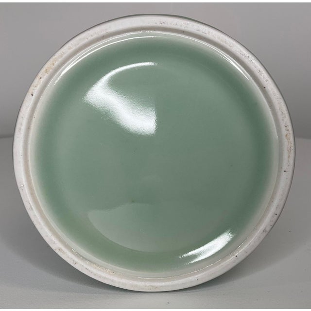 Mid 20th Century Celadon Dragon Brush Pot For Sale - Image 10 of 10