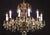1950s Huge Vintage French Brass 12 Arm 12 Light Cut Lead Crystal Chandelier For Sale - Image 6 of 7