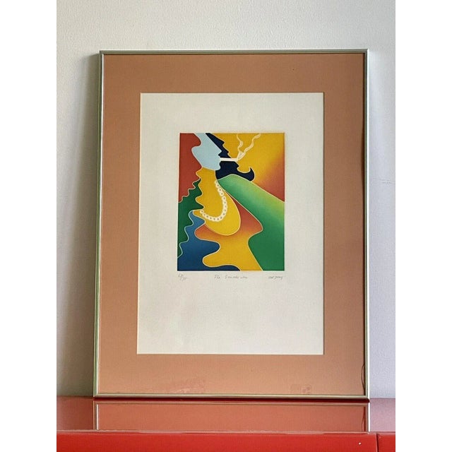Thom De Jong Postmodern Aquatint Etching “The Smoke-Ster" For Sale In West Palm - Image 6 of 6