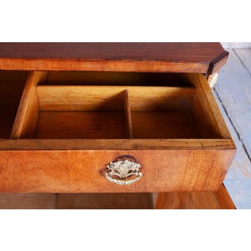 Empire Cabinet in Oak, Spruce, Mahogany Veneer and Brass, Austria, 1810s For Sale - Image 11 of 17