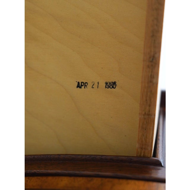 Hickory Mahogany Inlaid Serpentine Curved Front Chest For Sale - Image 18 of 18
