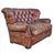5 Foot Restoration Hardware Churchill Tufted Leather Sofa Loveseat For Sale - Image 12 of 18