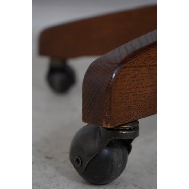 Stickley Mission Oak Leather Desk Chair For Sale - Image 13 of 18