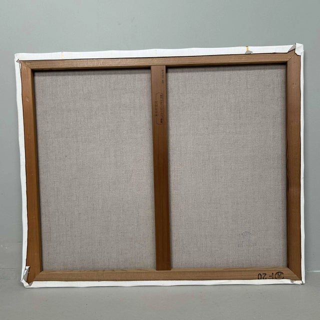 1980s Makoto Igarashi, Two Women in a Boat, Oil on Canvas, 1980s For Sale - Image 5 of 6