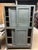 Authentic early 19th-century step-back cupboard with its original blue-gray milk paint still intact. Handcrafted from...