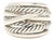 David Yurman Crossover Wide Band Ring, Sterling Silver, Ring Size 6.75 For Sale