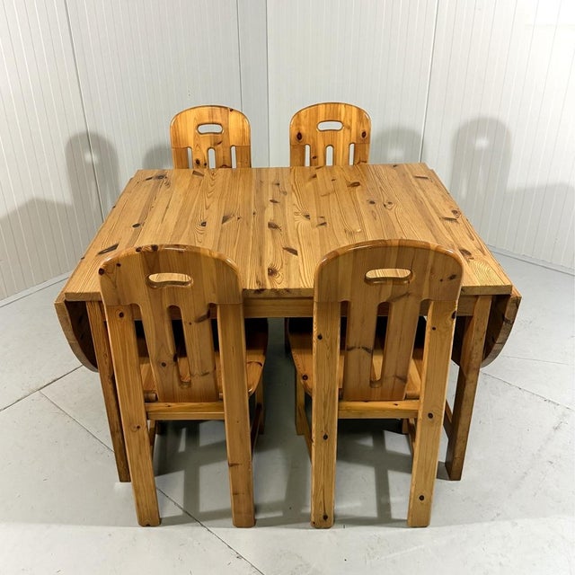 Large Drop-Ear Dining Table attributed to Karin Mobring for Ikea, 1970s For Sale - Image 12 of 18