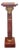 19th Century French Rouge Griotte Marble & Ormolu Pedestal Column For Sale