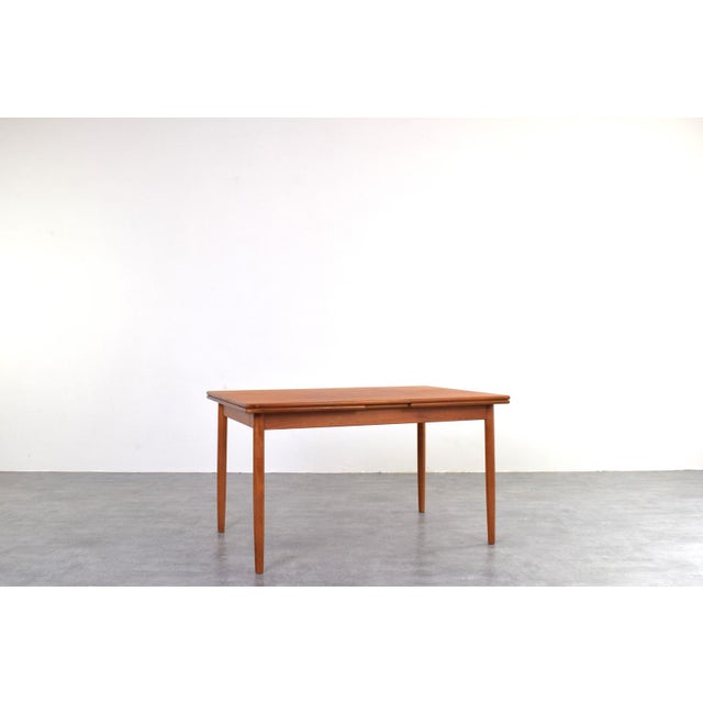 Mid-Century Danish Teak Extendable Dining Table, 1960s For Sale - Image 12 of 12