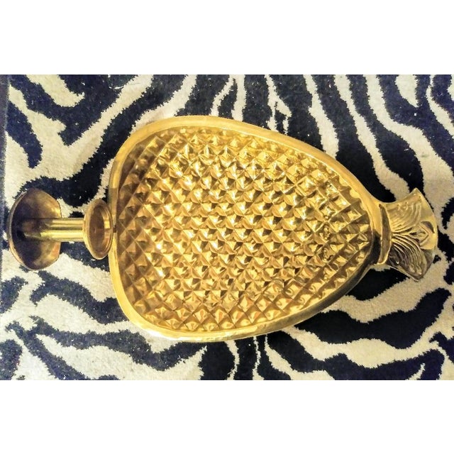 Huge Brass Pineapple Wall Candle Sconce Holder Chairish