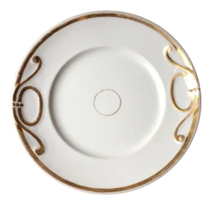 Mid-19th Century Haviland Limoges "Anneau D'Or" Wedding Cake Plate - Trousseau Porcelain