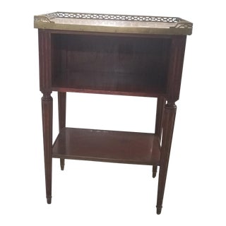 Antique Waldorf Astoria Marble Top End Table For Sale