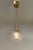 Not Yet Made - Made To Order Uno Satin Brass Clear Globe Pendant by Fabio LTD For Sale - Image 5 of 6