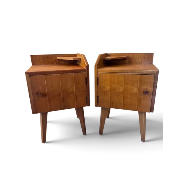 Mid-Century Bedside Cabinets in Maple & Heywood, 1960, Set of 2 For Sale - Image 9 of 9
