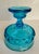 1960s Indiana Glass King's Crown Aqua Blue Thumbprint Pedestal Compote For Sale In Los Angeles - Image 6 of 7