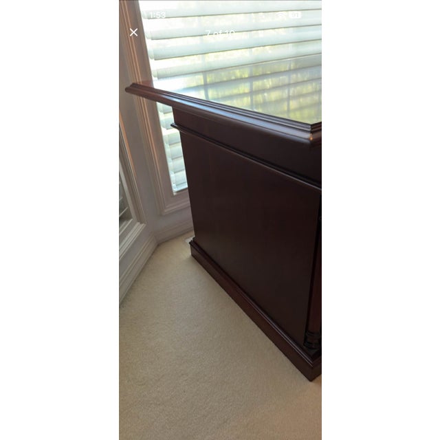 Ofs Classic Soild Wood 6 Drawer Desk Made in Indiana For Sale - Image 6 of 10