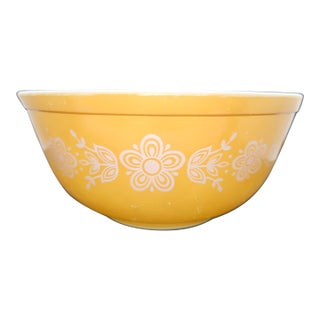 #403 Pyrex Butterfly Gold 2 1/2 Qt. Mixing Nesting Bowl 1972-1978 For Sale
