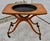 Mid-Century Modern Fruitwood Serving Cart Mid Century Modern Removable Tray Rolling Bar Table 60s For Sale - Image 3 of 12