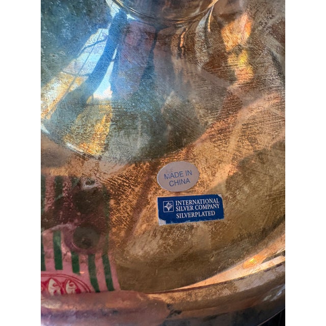 Mid-Century Modern Late 20th Century International Silver Four-Tier Silver-Plated Serving Stand For Sale - Image 3 of 4