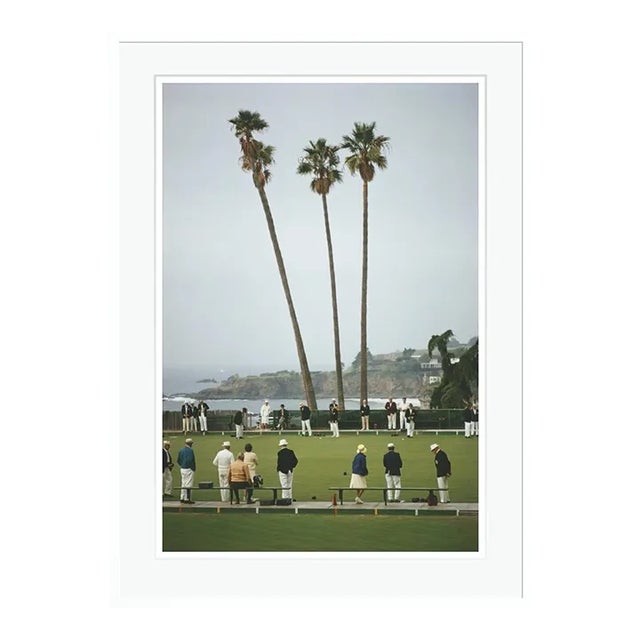 Contemporary Laguna Bowls 1970 by Slim Aarons White Framed C-Print For Sale