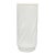 Vintage Mid-Century White Milk Glass Swirl Cylinder Vase For Sale