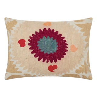 Tashkent Suzani Bedding Pillow Cover 18'' X 27'' For Sale