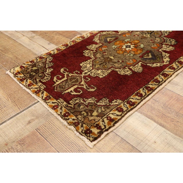 Vintage Turkish Yastik Rug - 01'09 X 03'05 For Sale In Dallas - Image 6 of 8