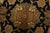 Black Agra Rug 7’11” X 9’11” Black Wool Traditional Hand-Knotted Oriental Carpet For Sale - Image 8 of 14
