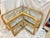 Mid-Century Modern 1970's Bielecky Brothers Wrapped Rattan and Glass Waterfall Corner Etagere For Sale - Image 3 of 14