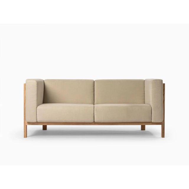 Minimalist Modern Sofa in Ash and Fabric by Julien Renault For Sale - Image 12 of 12