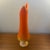 1960s 1960s l.e. Smith Bittersweet Orange Simplicity Pedestal Swung Vase For Sale - Image 5 of 7