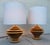 Wood Pair of Discus Table Lamps Attributed to Shepard Vineburg, Los Angeles C. 1980 For Sale - Image 7 of 18