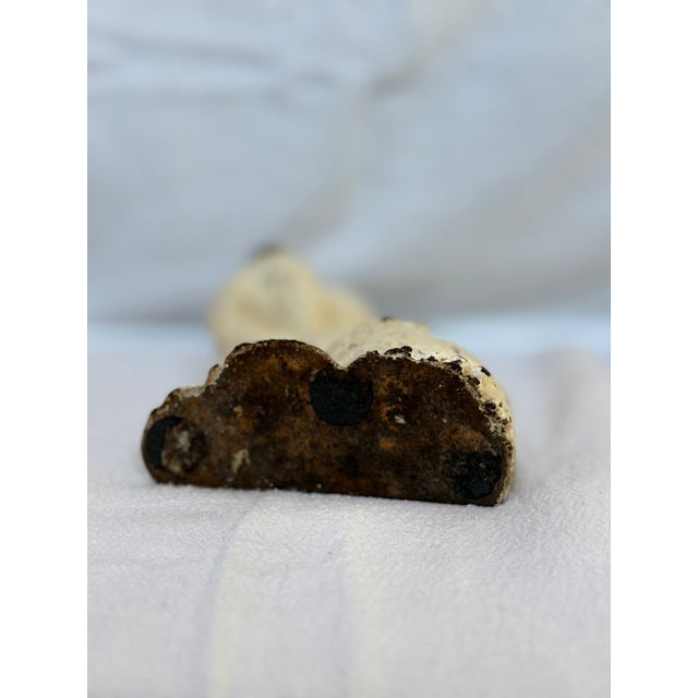 1930s White Scottie Dog Cast Iron Door Stop For Sale - Image 10 of 12