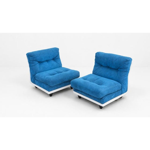 Vintage Modern Italian Lounge Chairs, 1970s, Set of 2 For Sale - Image 4 of 10