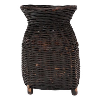 Chinese Petite Gathering Basket, C. 1940 For Sale