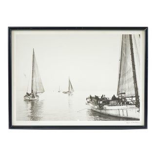 Late 20th Century Skipjack Oyster Dredgers Photograph Print For Sale