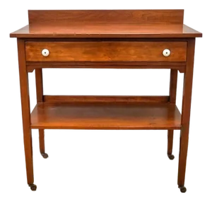 Victorian Mahogany Rolling Server, 2nd Half 19th Century