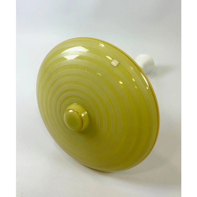 1950s Space Age UFO Glass Pendant Lamp from Meissen, 1950s For Sale - Image 5 of 9