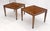 Mid 20th Century Pair of Mid Century Modern Square Walnut Side End Tables Removable Legs MINT! For Sale - Image 5 of 12