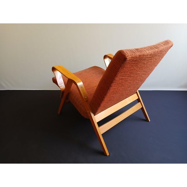 Beech Lounge Chair by Frantisek Jiràk for Tatra Nabytok, Former Czechoslovakia, 1950s For Sale - Image 13 of 17