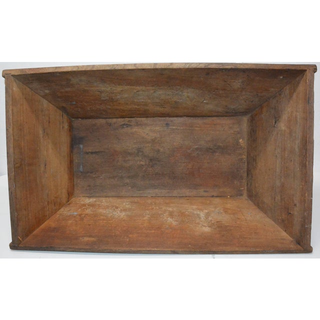 Wood Primitive Wooden American Trough For Sale - Image 7 of 9
