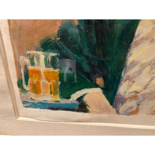 1960s 1960s Aldo Luogo Limited Edition Lithograph "Brew at Gardens" For Sale - Image 5 of 16