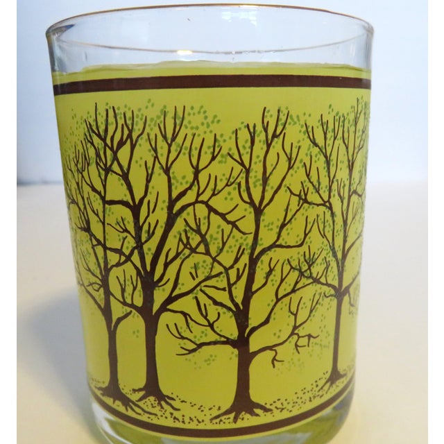 Glass 1970s Houze Seasons Trees Thermochromic Drinking Cocktail Rocks Glasses - Set 4 For Sale - Image 7 of 12