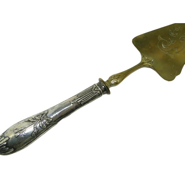 Art Nouveau Brass Cake Shoulder, 1900s For Sale - Image 16 of 18