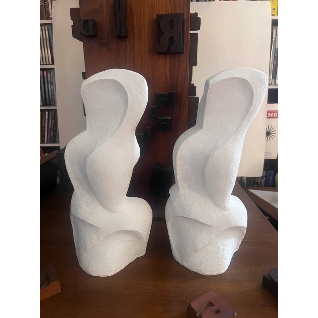 1980s Mitsou, Abstract Nude Plaster Maquette Sculpture For Sale - Image 11 of 11
