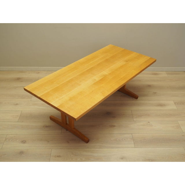 Wood Danish Ash Coffee Table, Denmark, 1970s For Sale - Image 7 of 13