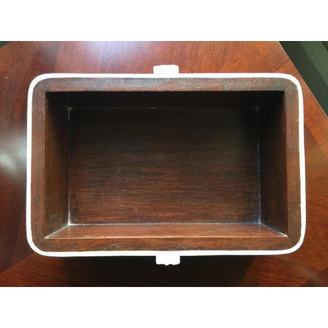 Antique White Maitland-Smith Tessellated Stone Box For Sale - Image 8 of 8
