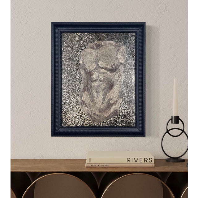 In collaboration with my husband, John Velo, this piece explores the classical male torso through a modern, textural...