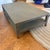 Metal Restoration Hardware Graydon Shagreen Coffee Table With Brass Feet For Sale - Image 7 of 10